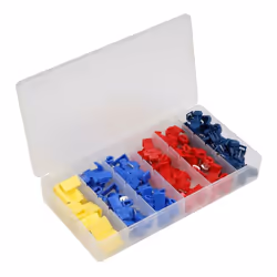 Assortiment de connecteurs rapides X 65 pcs. Idéal pour ponter sans dénuder tous les raccordements électriques de 0.5 à 6 mm2 ...