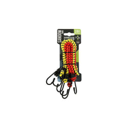 Turbocar - tendeurs de fixation, cordes pour tente - lot de 6 mini SANDOWS,6 tendeurs élastique avec crochet + BOUCLE,6 ferlette
