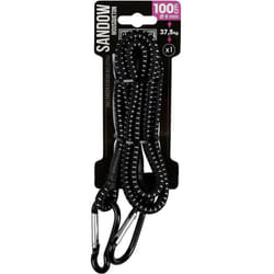 Turbocar - tendeurs de fixation, cordes pour tente - tendeur mousqueton 100CM, tendeurs elastique avec crochets 1M - sandow avec