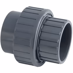 Description générale Raccord union en PVC de type femelle-femelle, conçu pour une utilisation dans les systèmes de plomberie ...