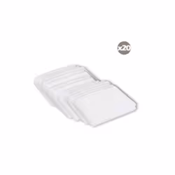 MSV 3700281001877, Housse pour balai à franges, Blanc, 20 pièce(s), 470 mm, 230 mm