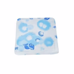 MSV 3700281401851, Tapis de bain anti-dérapant, Adultes, Bleu, Blanc, PVC, 550 mm, 550 mm
