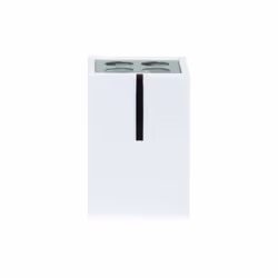 MSV MS1276/140358 - Vaso porta-cepillos poliresina blanco, Distributeurs de salle de bain, Polyrésine, Blanc, 70 mm, 70 mm, 1 ...