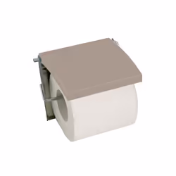 MSV 140398 - Portarrollos para papel higiénico (madera DM y acero inoxidable, 13 x 15 x 1,5 cm), color beige, 130 mm, 150 mm, ...
