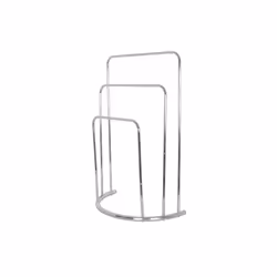 MSV Porte Serviettes Acier LUNE Chrome, 755 mm, 260 mm, 495 mm
