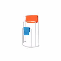 MSV 140434 Support de serviette Colonne Blanc