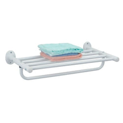 MSV 3700281404388 porte-serviettes et anneau porte-serviettes Support de serviette Mural Blanc