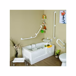 MSV 3700281407013 poignée de maintien de salle de bain Blanc Métal 1 pièce(s)