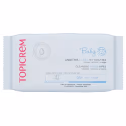 Topicrem Baby Lingettes à l'Eau Nettoyantes 60 Lingettes