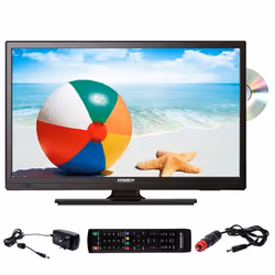 ANTARION TV LED 19 48cm Téléviseur DVD Intégré Camping Car 12V