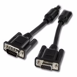 Connectland VGA15MF-10M-BLINDE, 10 m, VGA (D-Sub), VGA (D-Sub), Mâle, Femelle, Noir