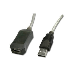 Connectland 0107053 câble USB 5 m USB 2.0 USB A USB B Noir, Argent