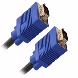 Connectland CL-CAB32006, 15 m, VGA (D-Sub), VGA (D-Sub), Mâle, Mâle, Noir, Bleu