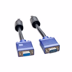 Connectland CL-CAB32010, 15 m, VGA (D-Sub), VGA (D-Sub), Mâle, Femelle, Noir, Bleu