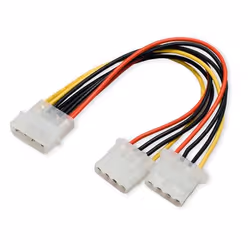 SYBA 5.25” 4-pin - 2x5.25” 4-pin, Molex (4-pin), 2 x Molex (4-pin), Noir, Rouge, Blanc, Jaune, 50,8 mm, 106,7 mm, 15,2 mm