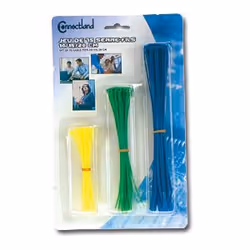 Connectland SF-C7-75, Nylon, Bleu, Vert, Jaune, 75 pièce(s)