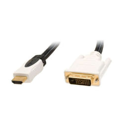 Connectland CL-CAB31008 câble vidéo et adaptateur 1,8 m DVI-D HDMI Type A (Standard) Noir, Blanc