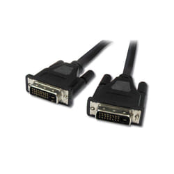 Connectland DVI-DOUBLE-MM-5M câble DVI DVI-D Noir