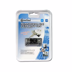 Connectland 0301512 changeur de genre de câble IDE USB 2.0 Translucide