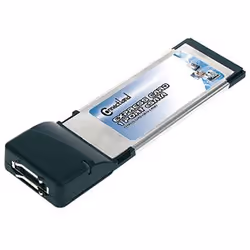 Connectland EXC-SATA2-1P, ExpressCard/34, eSATA, Noir, Ordinateur portable, 3 Gbit/s, Windows 2000, Windows Vista, Windows XP