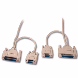 Connectland 0104030, Beige, 1,8 m, 2x DB 25-pin, 2x DB 9-pin, Femelle, Femelle