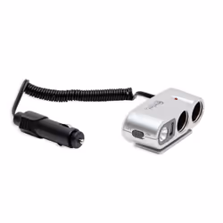 SYBA CL-CAR-U2SOC chargeur d'appareils mobiles Universel Noir, Argent Allume-cigare, USB Auto