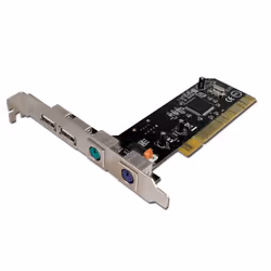 Connectland 0709014, PCI, PS2, USB 2.0, 2x PS/2, Noir, CE, FCC, N13059, 0,48 Gbit/s