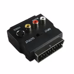 Adapt peritel svhs+3rca bouton i/o Connectland