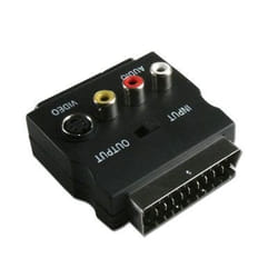 Adapt peritel svhs+3rca bouton i/o Connectland