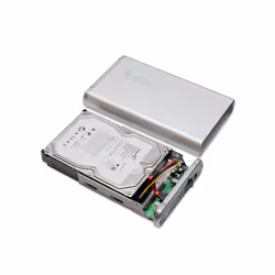 SYBA CL-ENC35008 Boîtier de disques de stockage Aluminium 3.5" - Vue supplémentaire 4