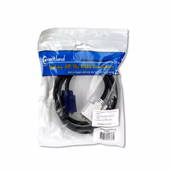 Connectland VGA-DVI-15HD-MM-5M câble vidéo et adaptateur DVI-I VGA (D-Sub) Noir, Bleu, Blanc