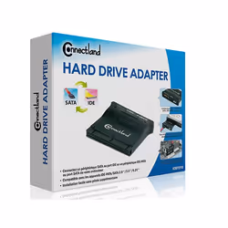Connectland 0301518 changeur de genre de câble 2x SATA IDE/PATA, 4-pin FDD power Noir