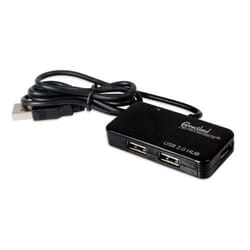 Connectland CL-HUB20033 hub & concentrateur USB 2.0 480 Mbit/s Noir