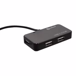 Connectland CL-HUB20033 hub & concentrateur USB 2.0 480 Mbit/s Noir