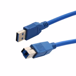 Connectland CL-CAB20072 câble USB 1,8 m USB 3.2 Gen 1 (3.1 Gen 1) USB A USB B Bleu