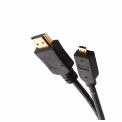 Connectland CL-CAB31024, 1,8 m, HDMI Type D (Micro), HDMI Type A (Standard), Noir