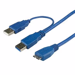 Connectland 0107250, 1,2 m, USB A, Micro-USB B, USB 3.2 Gen 1 (3.1 Gen 1), Mâle/Mâle, Bleu