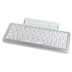 Connectland CL-KBD23024 clavier pour tablette Argent, Blanc Bluetooth