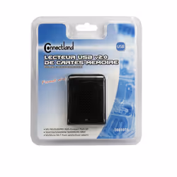 Connectland LECT-MUL-CAR-GC-2015-BK lecteur de carte mémoire USB 2.0 Noir