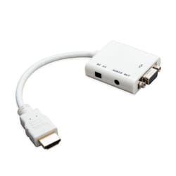 SYBA CL-ADA31037 câble vidéo et adaptateur HDMI Type A (Standard) VGA (D-Sub) Blanc