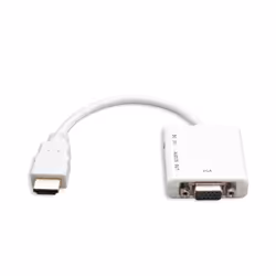 SYBA CL-ADA31037 câble vidéo et adaptateur HDMI Type A (Standard) VGA (D-Sub) Blanc