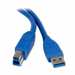 Connectland USB-V3-AB-0.8M, 0,8 m, USB A, USB B, USB 3.2 Gen 1 (3.1 Gen 1), Mâle/Mâle, Bleu