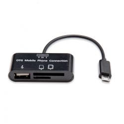 SYBA CL-CRD50061 lecteur de carte mémoire USB 2.0 Noir