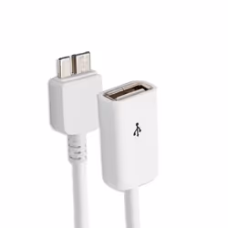 SYBA CL-CAB62061, Blanc, USB A, Samsung 30-pin, 0,2 m, USB 2.0, Mâle/Femelle