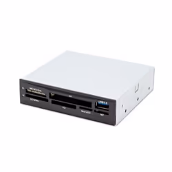 SYBA CL-CRD20154, CF, CF Type II, MMC, MS Duo, MS PRO, MS PRO Duo, Clé USB (MS), SD, xD, Noir, Gris, 3.5", -20 - 65 °C, 100 m ...