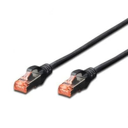 Rj45 droit cat6 blinde 2m noir connectland