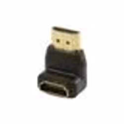 Adaptateur hdmi male - hdmi femelle coudé bas connectland