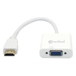 Adapt. Hdmi male vers vga f-+ audio connectland