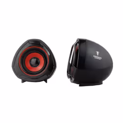 Berserker Gaming Hati Rouge, 2.0 canaux, Avec fil, 5 W, 80 - 20000 Hz, Noir, Rouge