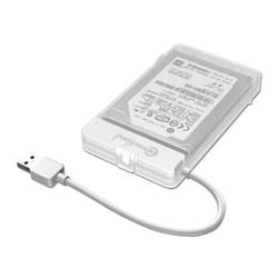 Connectland BE-USB3-322-WH Boîtier de disques de stockage Boîtier disque dur/SSD Blanc 2.5/3.5"